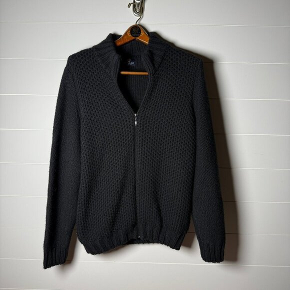 Men’s Vintage Impulso Sweater- Alpaca/Virgin Wool...blend, Full Zip Cardigan - Picture 1 of 8
